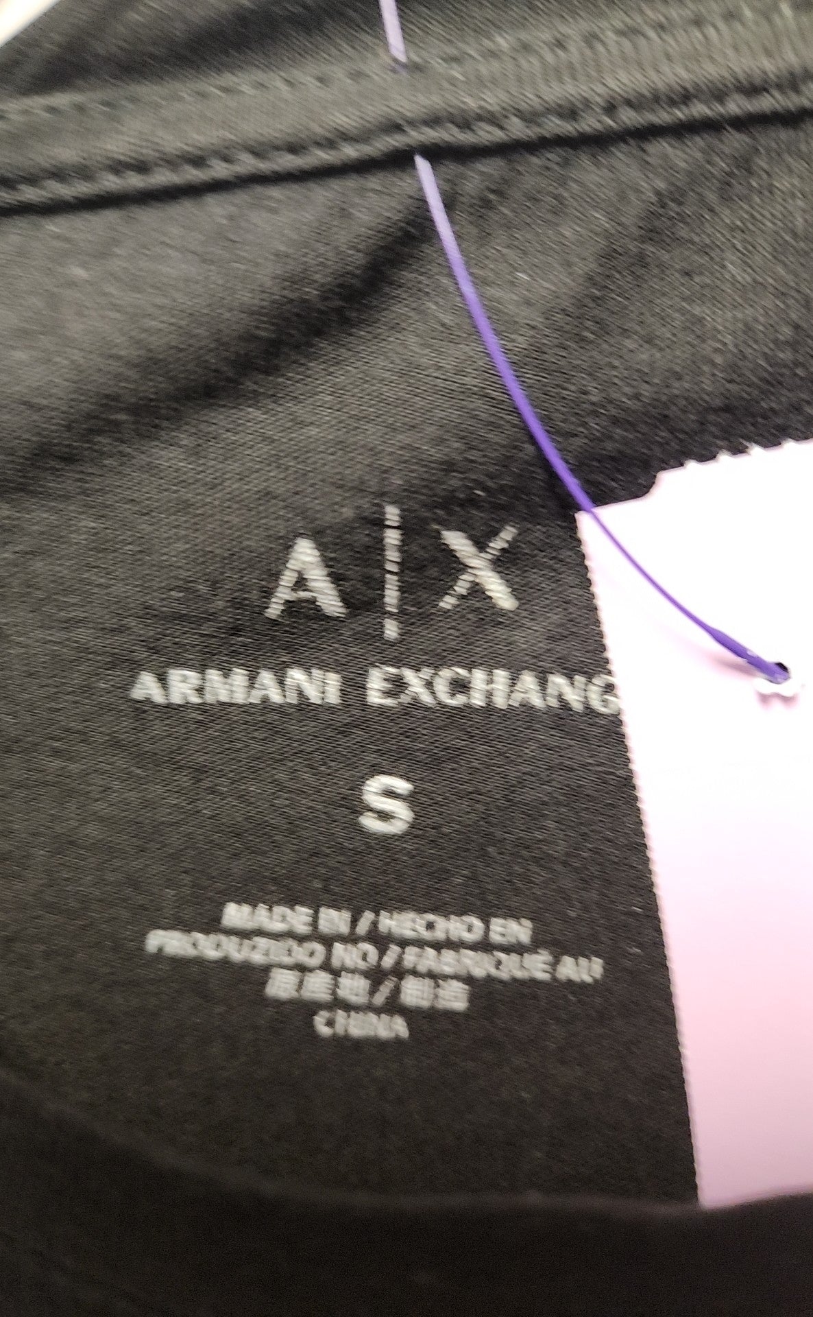 Armani Exchange Men's Size S Black Shirt