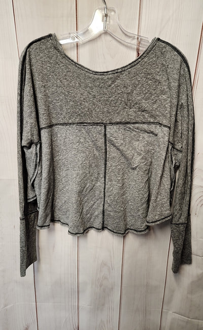 We the Free Women's Size S Gray Long Sleeve Top