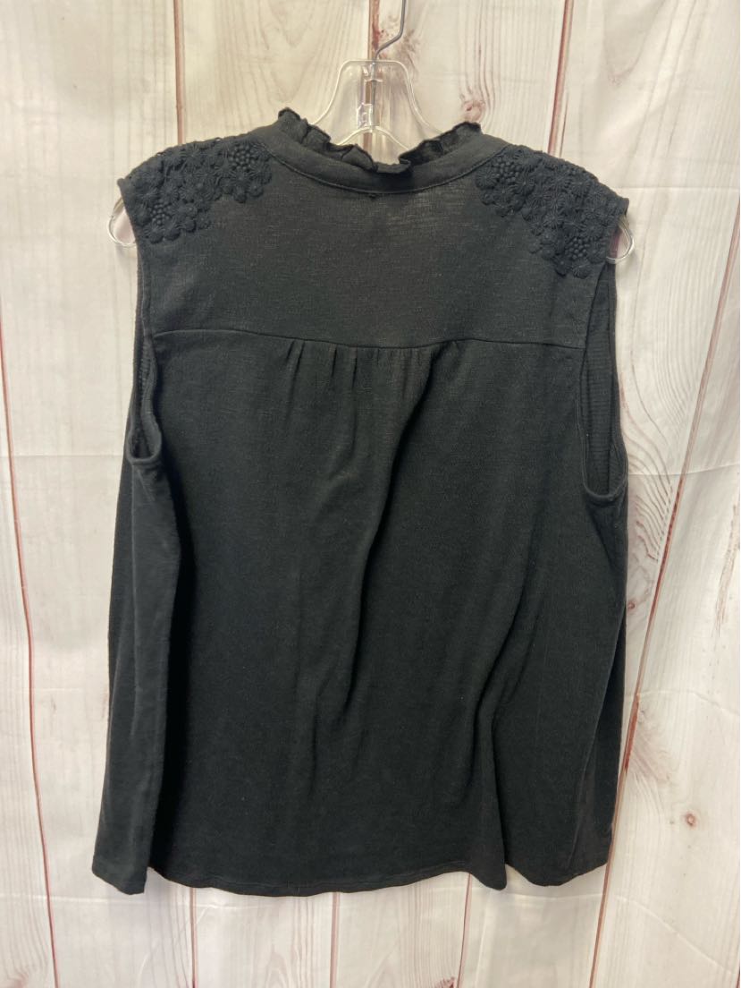 Time and Tru Women's Size XL Black Sleeveless Top