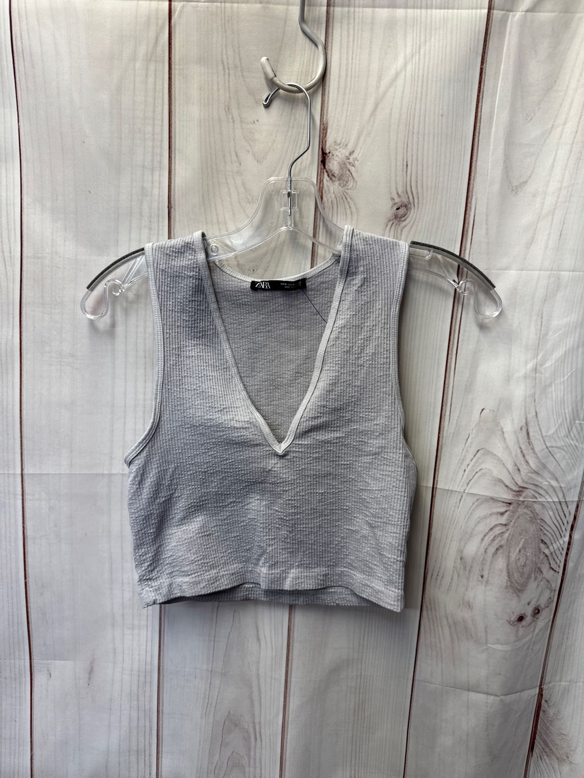 Zara Women's Size M Gray Sleeveless Top