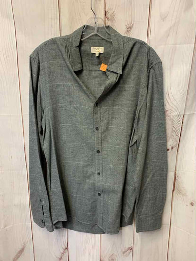 Club Monaco Men's Size M Gray Shirt Slim Fit