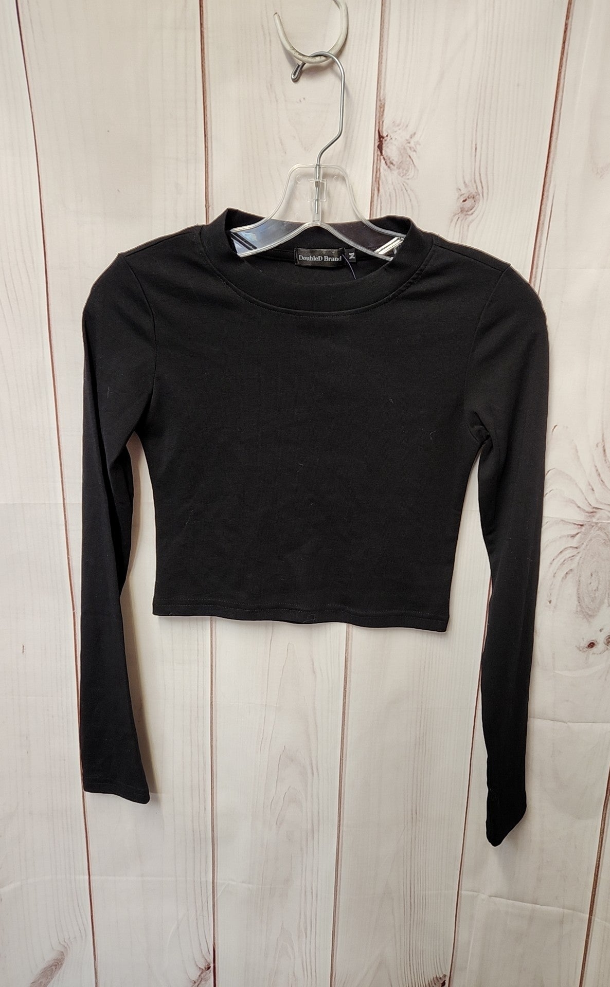 DoubleD Brand Women's Size M Black Long Sleeve Top