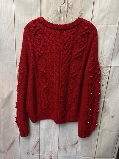 New York & Company Women's Size XL Red Sweater NWT