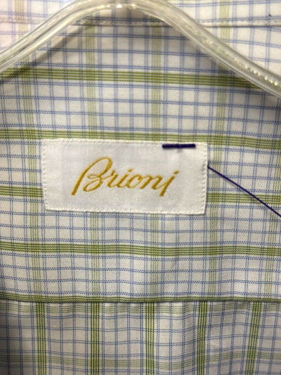 Brioni Men's Size L Green Shirt