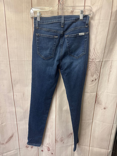 Joe's Women's Size 25 (0) Blue Jeans High Rise Shinny Ankle