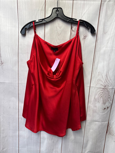 Zenobia Women's Size 3X Red Sleeveless Top