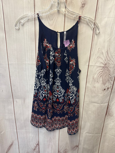 Dna Couture Women's Size M Navy Sleeveless Top