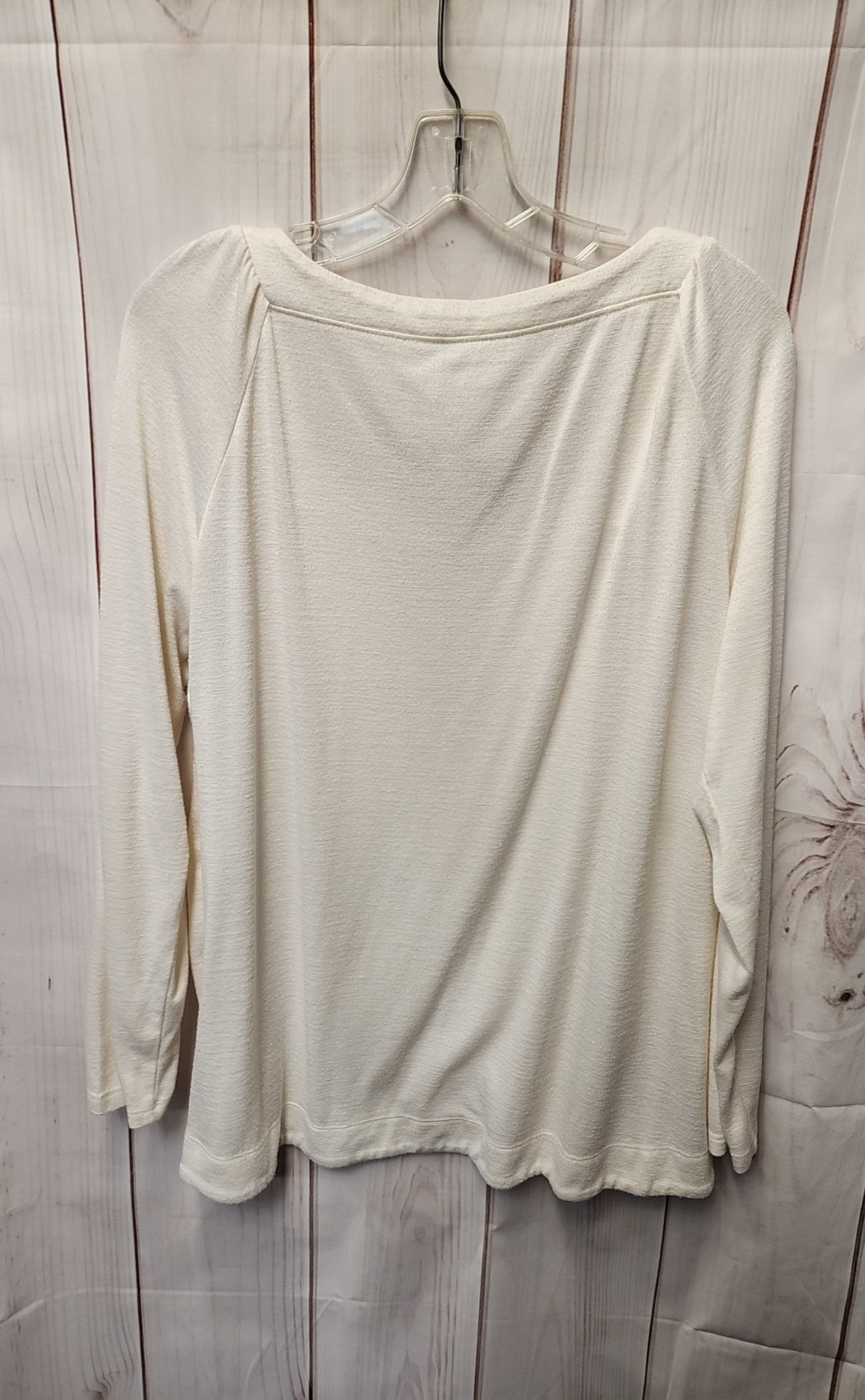 Loft Women's Size L White Long Sleeve Top