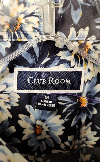 NWT Club Room Men's Size M Navy Floral Shirt