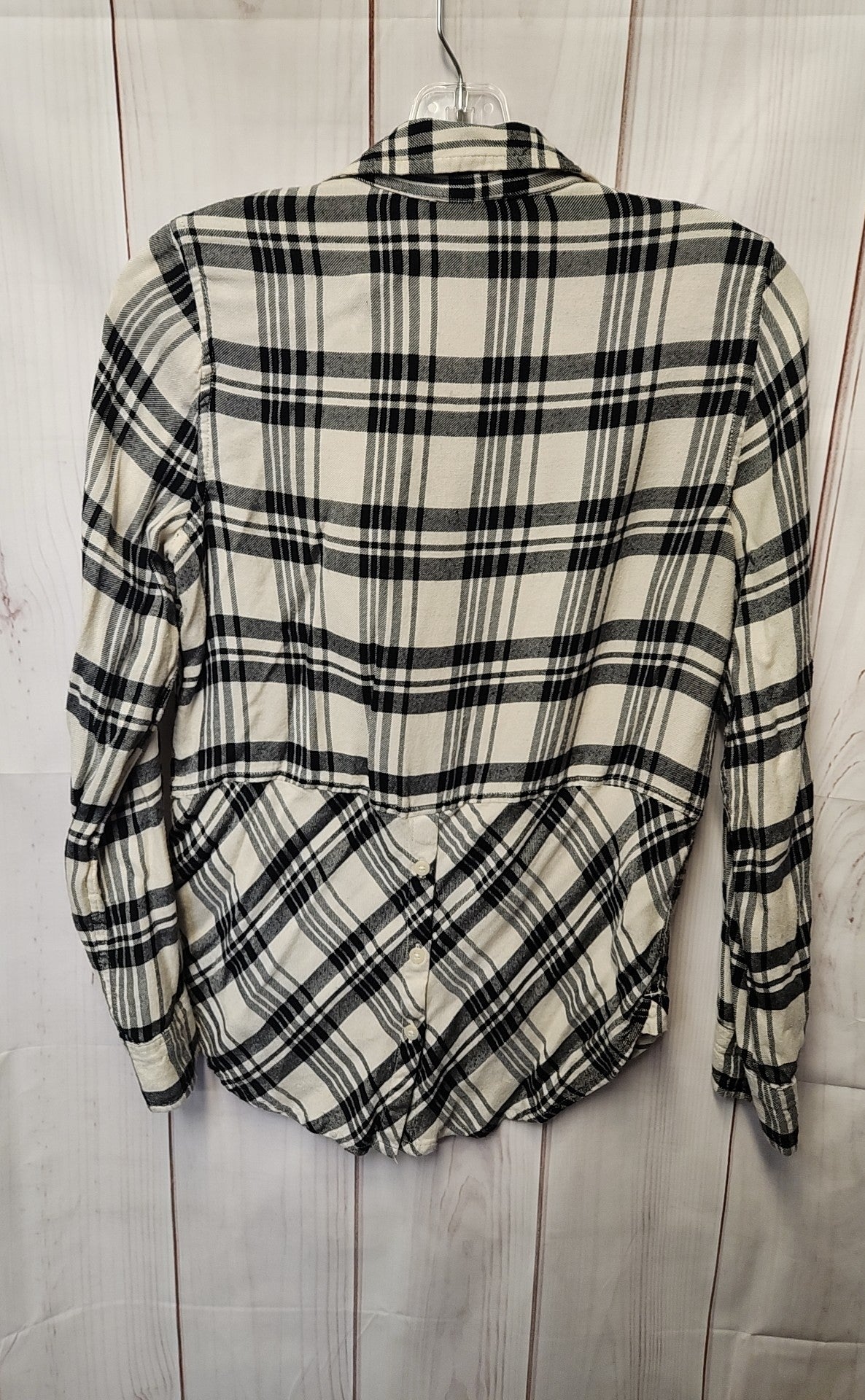 Lucky Brand Women's Size XS White & Black Long Sleeve Top