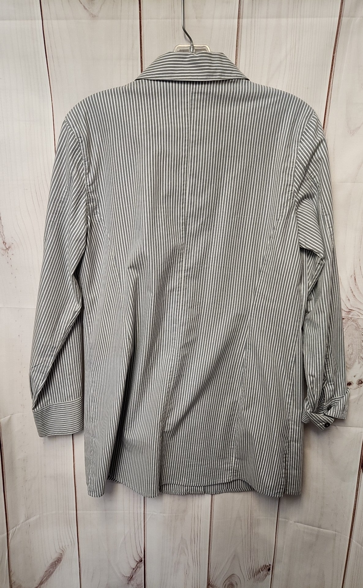 Chico's Women's Size 1=M Gray Long Sleeve Top