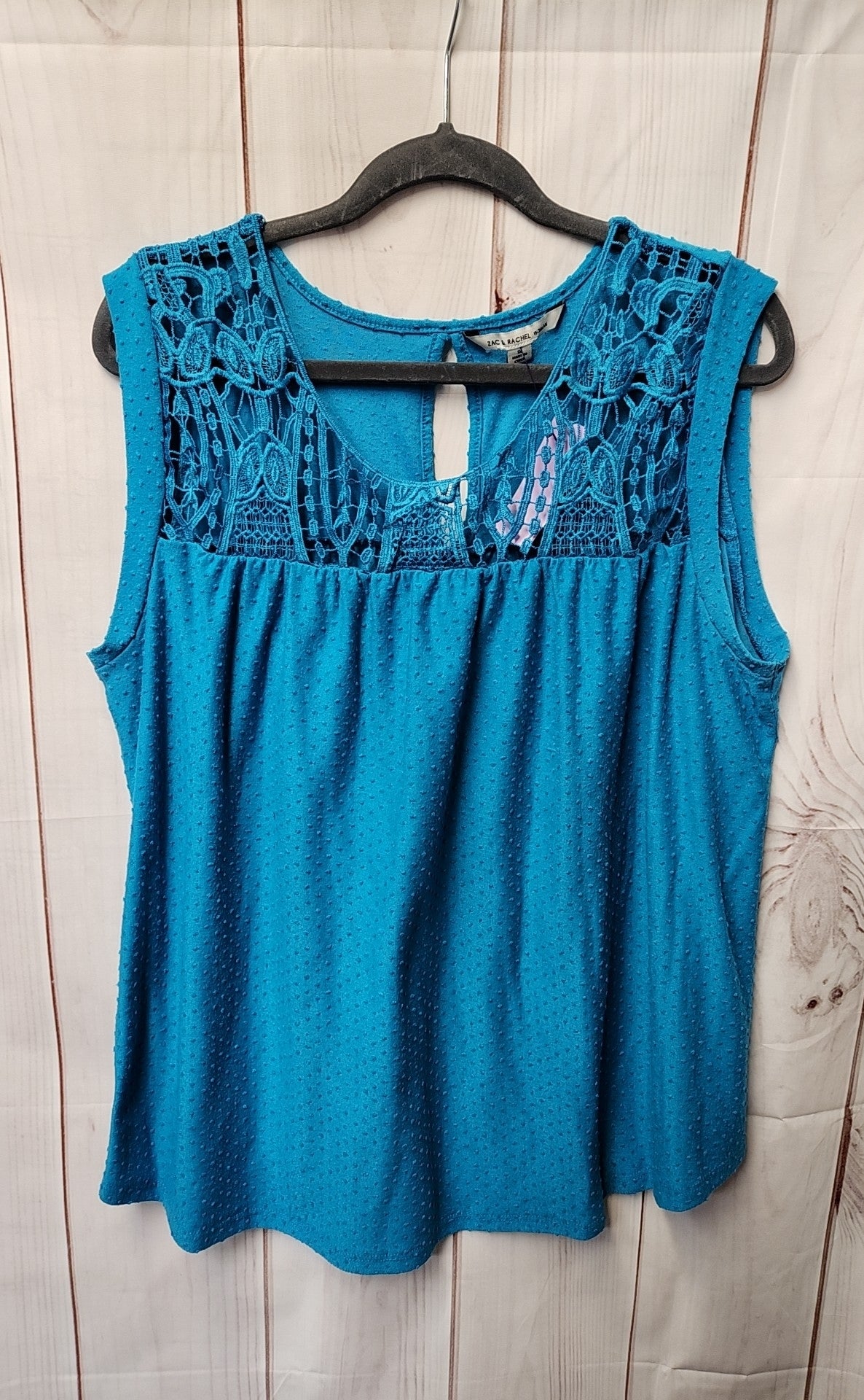 Zac & Rachel Women's Size 1X Teal Sleeveless Top