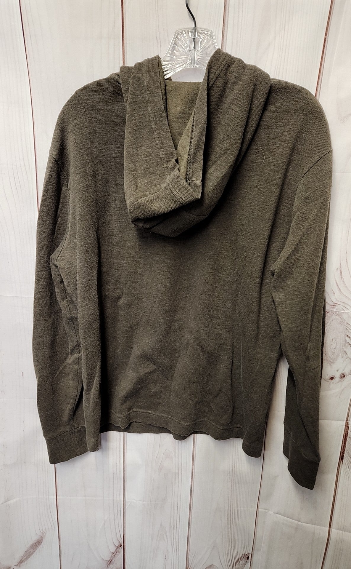 Banana Republic Men's Size L Olive Green Hooded Sweatshirt