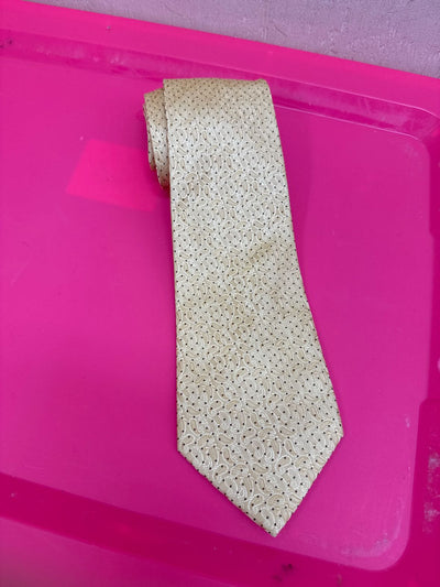 Jean John Yellow Silk Necktie