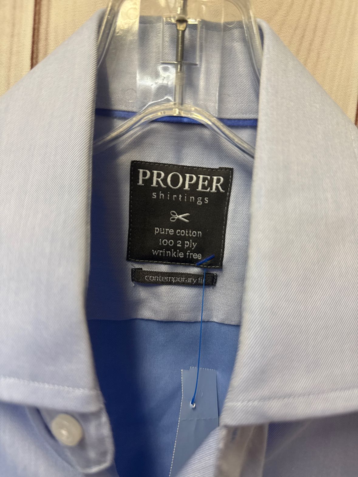 Proper Men's Size S Light Blue Shirt