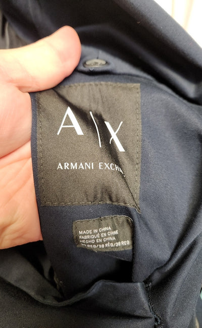 Armani Exchange Men's Size 38 = US S Navy Sport Coat