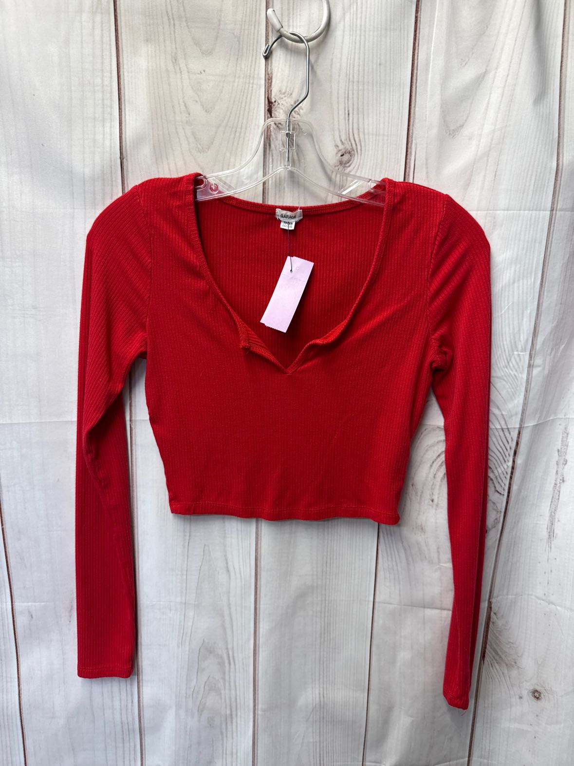 Garage Women's Size XS Red Long Sleeve Top