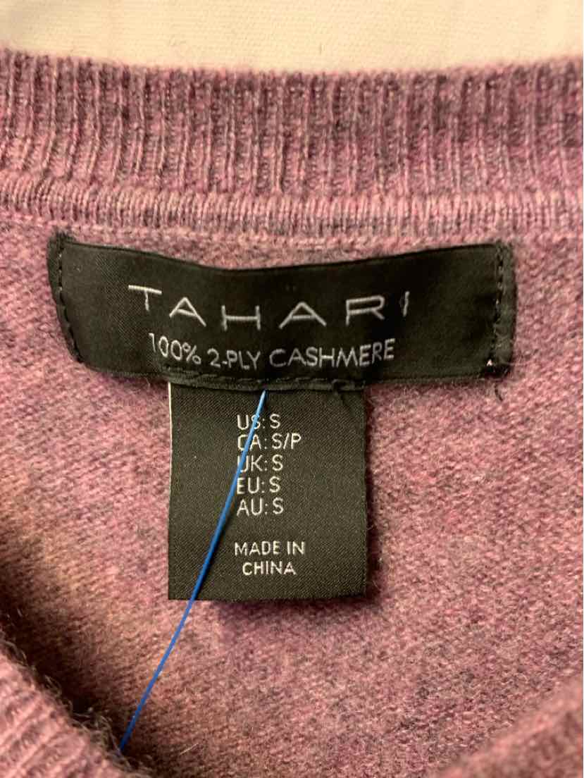 Tahari Women's Size S Purple Cashmere Sweater