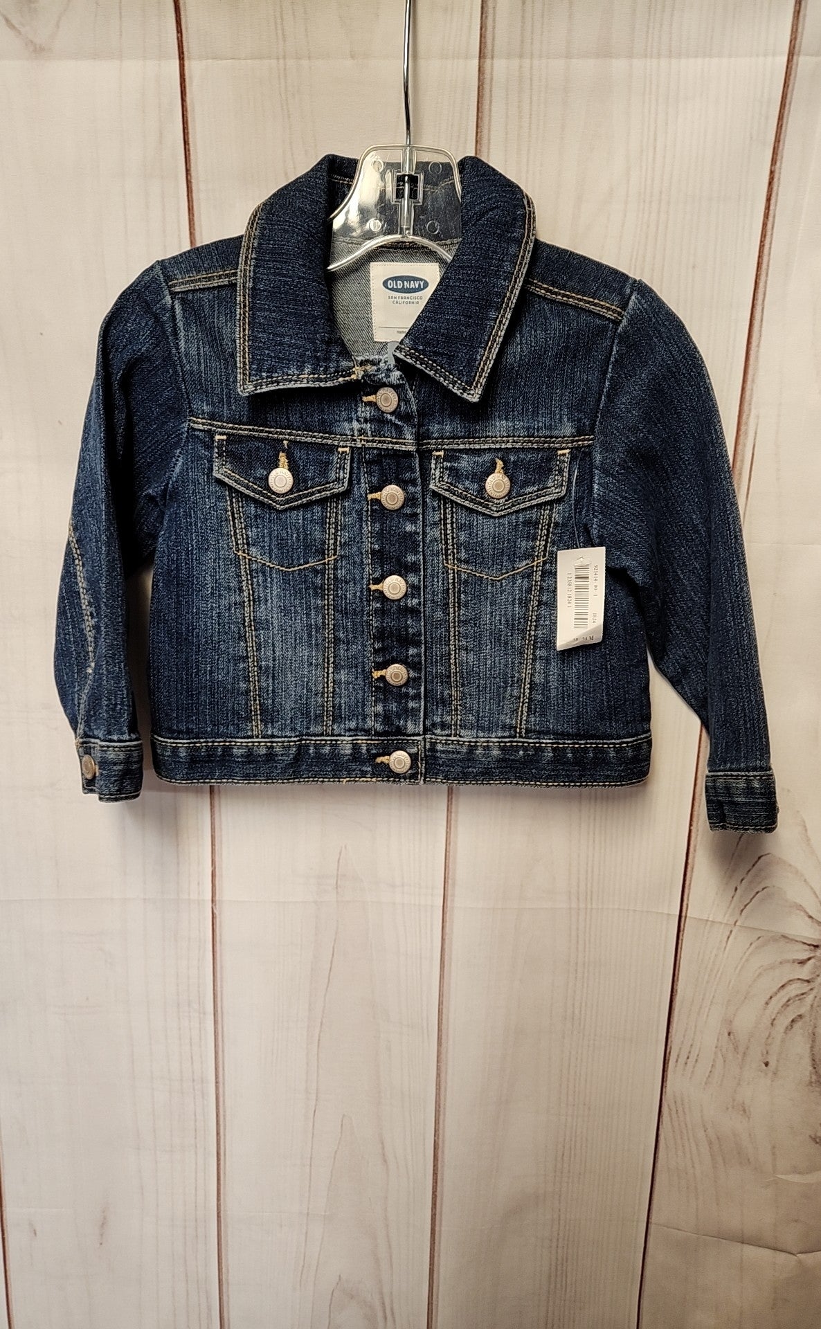 NWT Old Navy Girl's Size 18-24 Months Blue Denim Jacket