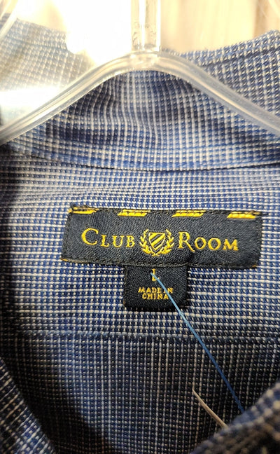 Club Room Men's Size L Blue Shirt