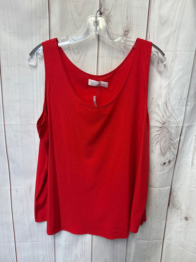 Time and Tru Women's Size XXL Red Sleeveless Top