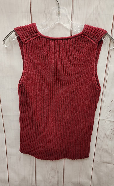 Limited Women's Size L Red Knit Sleeveless Top