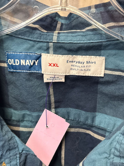 Old Navy Men's Size XXL Blue Shirt