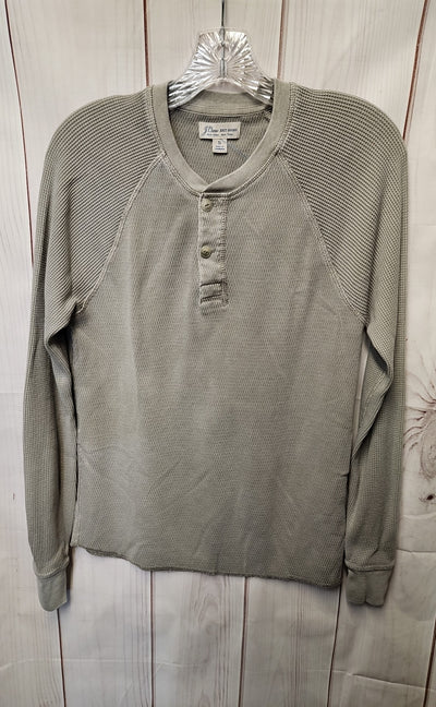 J Crew Men's Size S Gray Waffle Knit Shirt