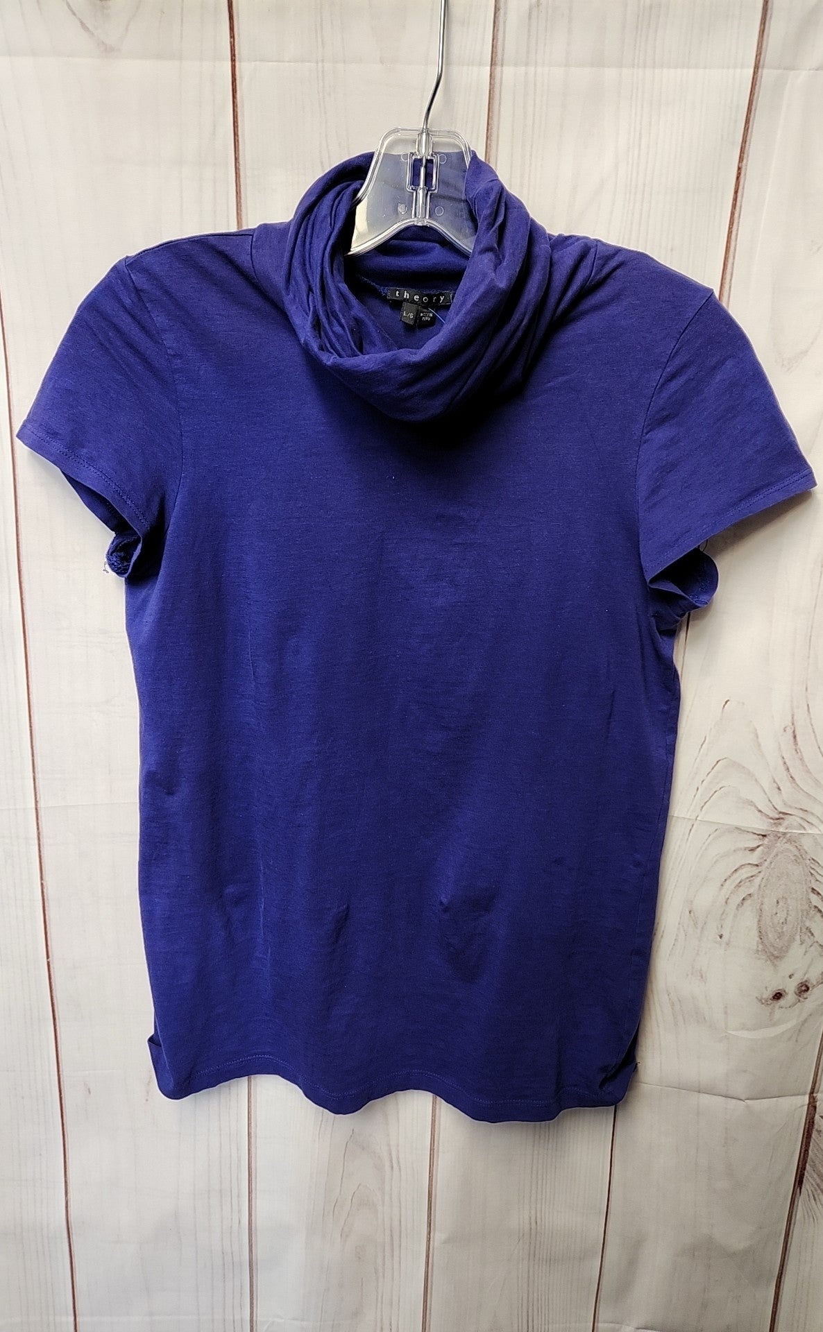 Theory Women's Size L Purple Short Sleeve Top