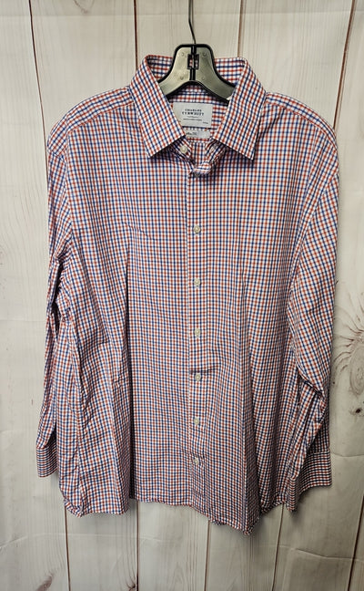 Charles Tyrwhitt Men's Size XL Red Shirt