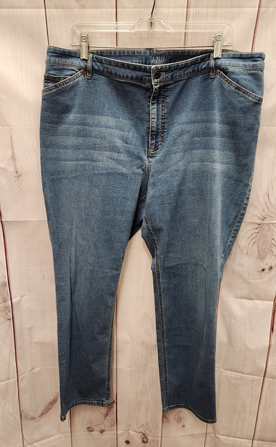 J Jill Women's Size 34 (18/1X) Blue Jeans Tried & True Fit Slim Ankle