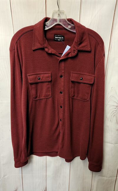 For The Republic Men's Size S Red Shirt