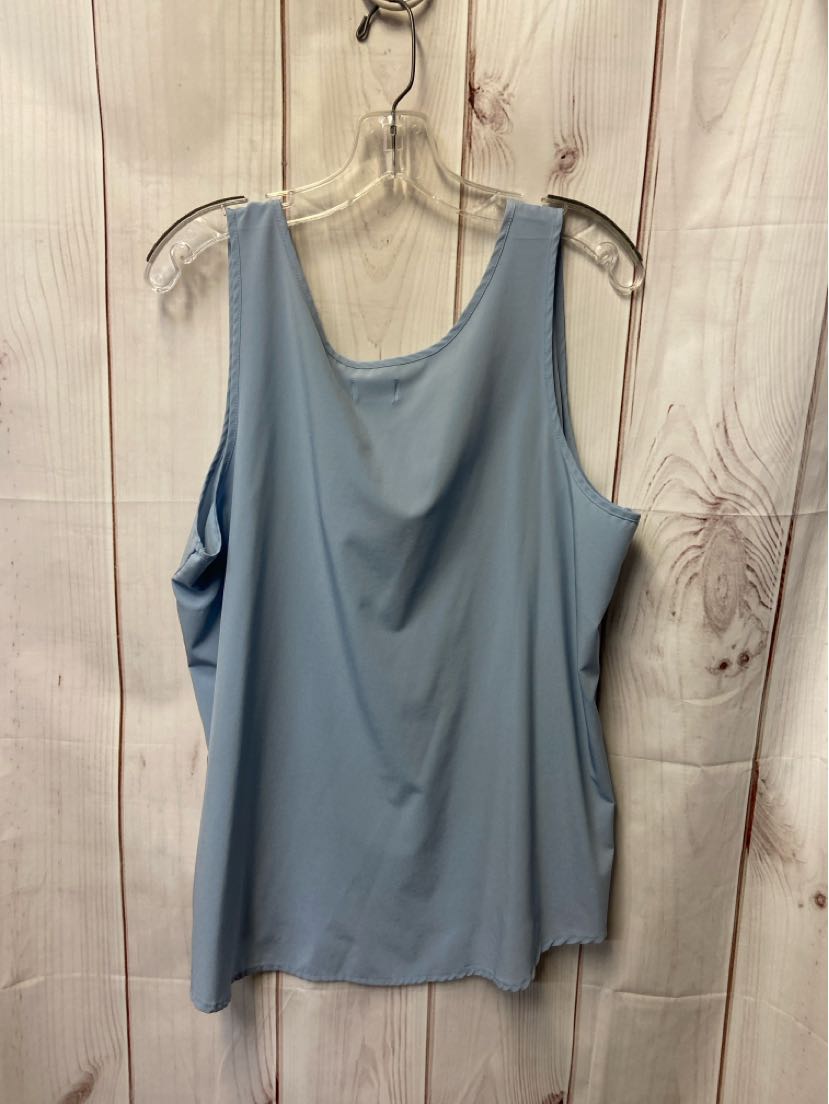 Time and Tru Women's Size XXL Light Blue Sleeveless Top