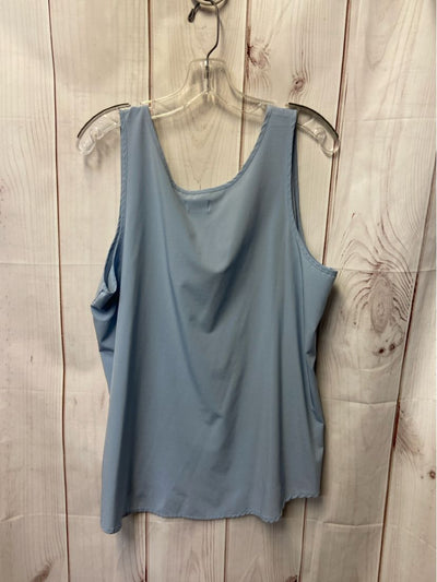 Time and Tru Women's Size XXL Light Blue Sleeveless Top