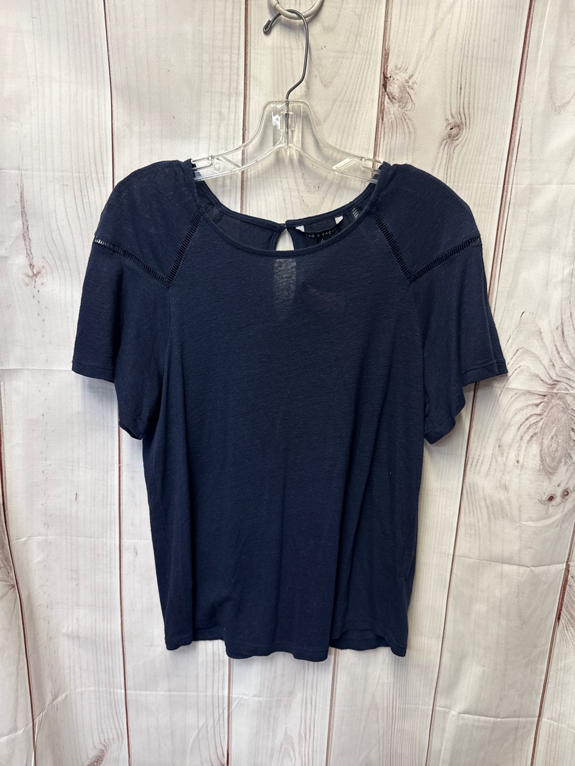 Zac & Rachel Women's Size S Navy Short Sleeve Top