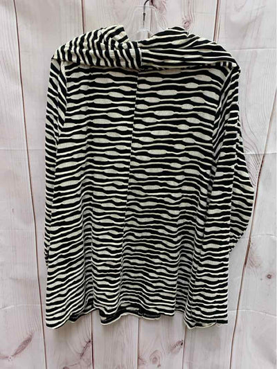 Lane Bryant Women's Size 22/24 Black & Beige Long Sleeve Top