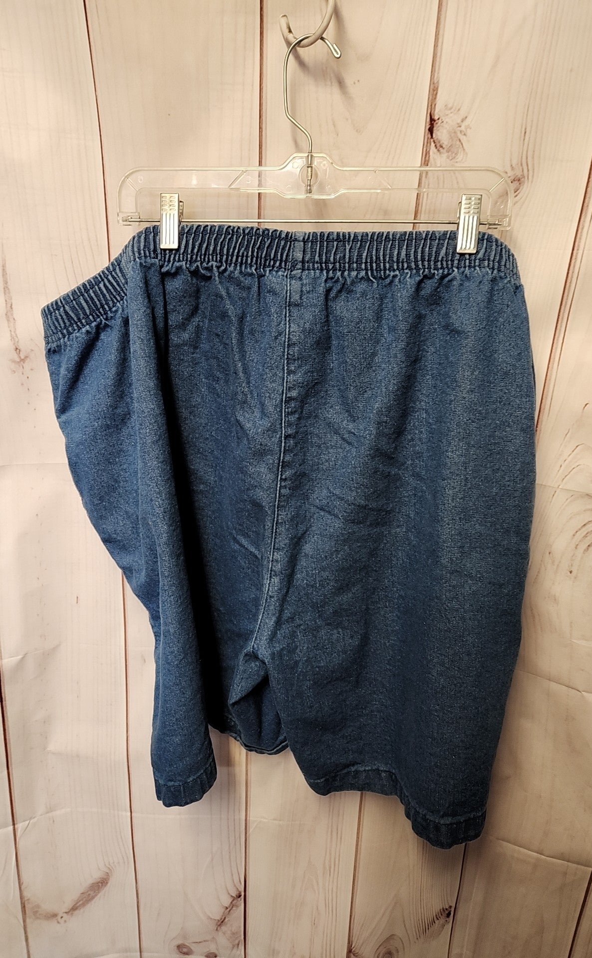 Woman Within Women's Size 32W Blue Shorts
