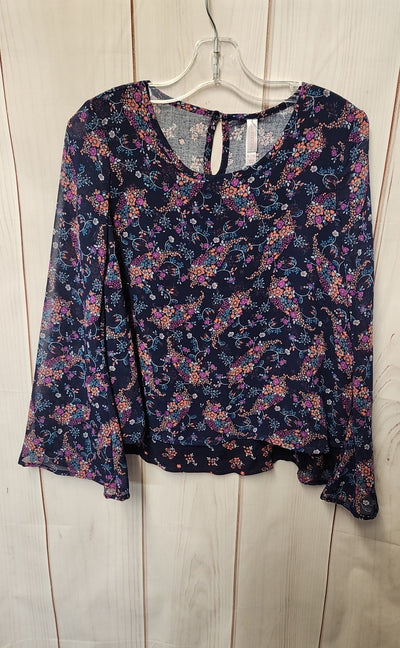 Xhilaration Girl's Size 7/8 Navy Shirt