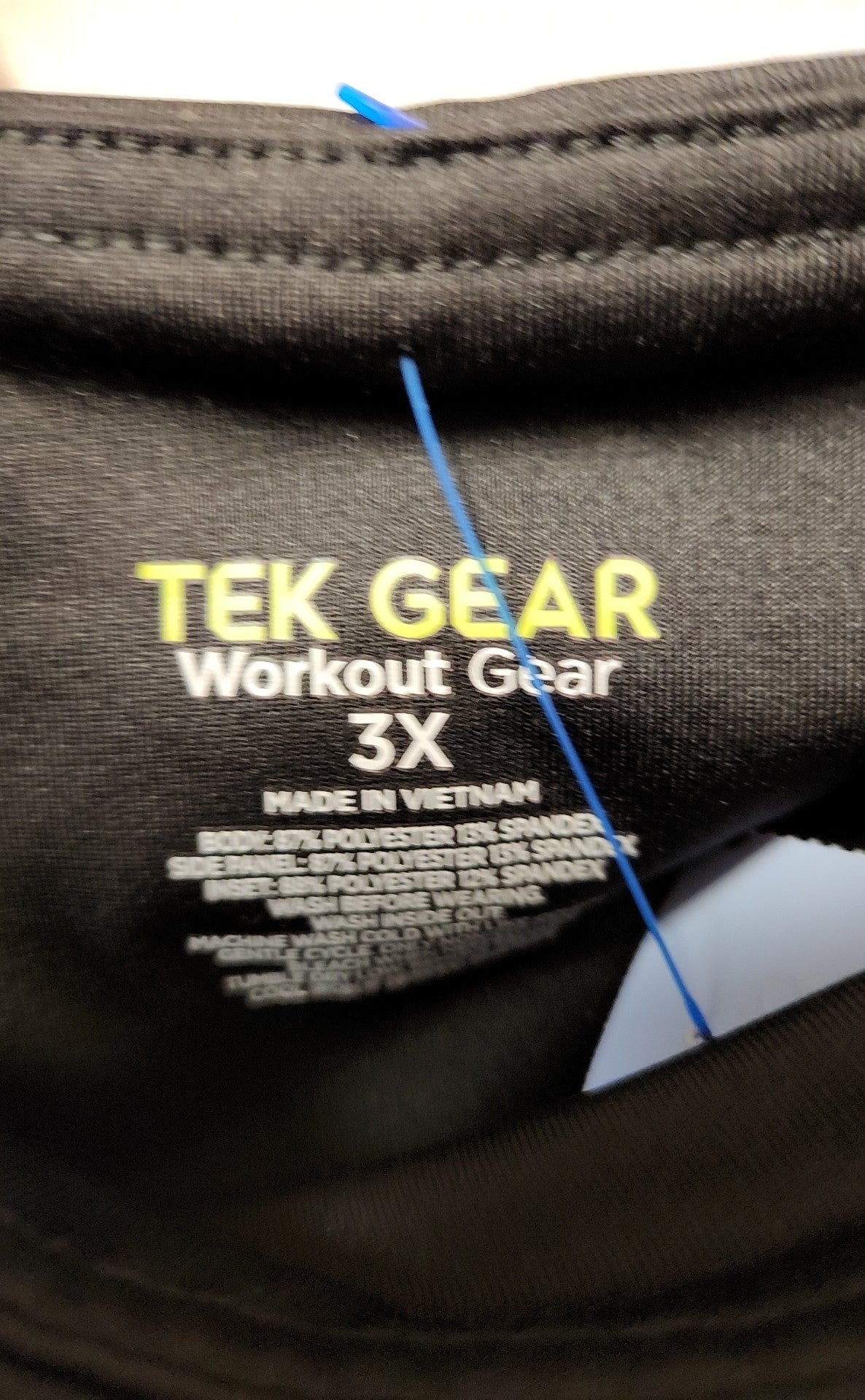 Tek Gear Women's Size 3X Black & Teal Leggings