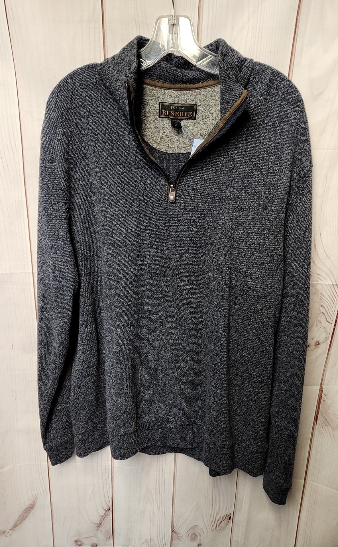 Jos A Bank Men's Size XL Navy Half Zip Sweater