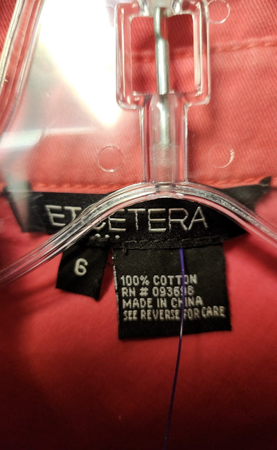 Etcetera Women's Size 6 Pink Jacket