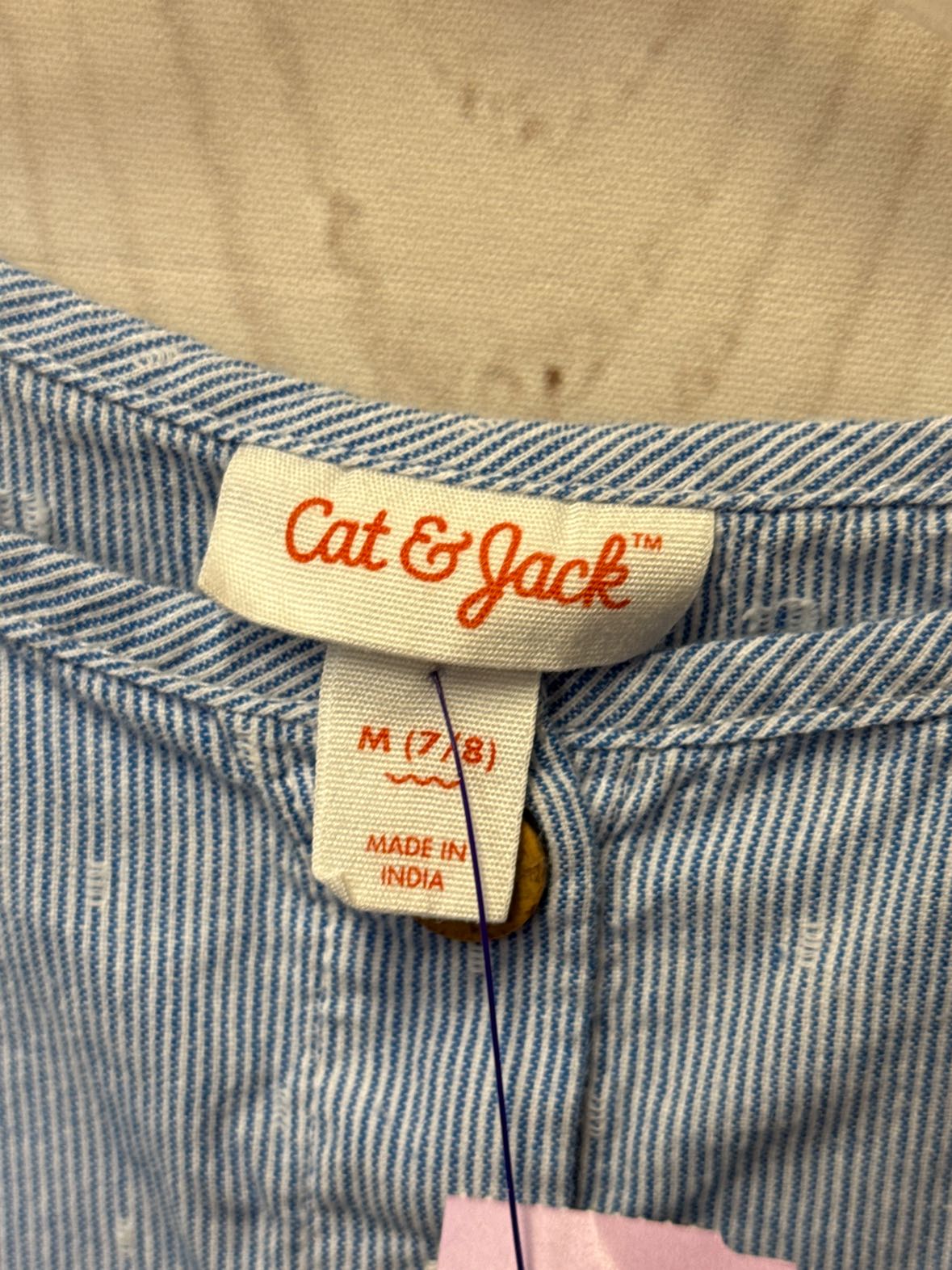 Cat & Jack Girl's Size 7/8 Blue Shirt