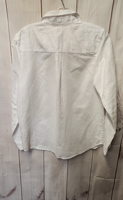 J Crew Women's Size S White Long Sleeve Top