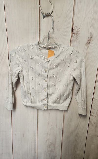 Crewcuts Girl's Size 4/5 White Sweater