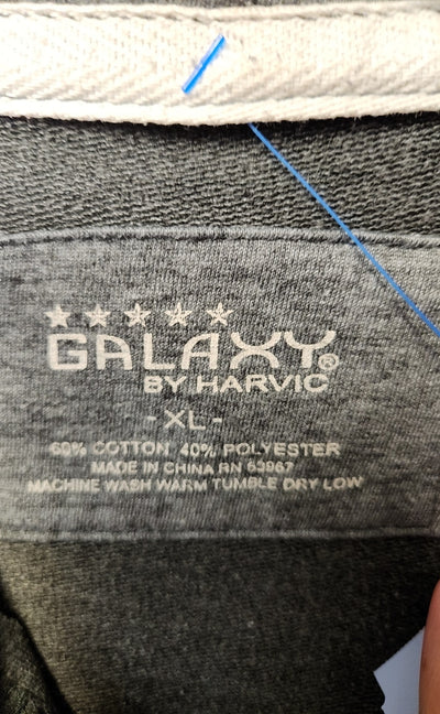 Galaxy Men's Size XL Gray Sweatshirt