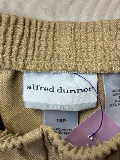 Alfred Dunner Women's Size 18 Petite Tan Pants