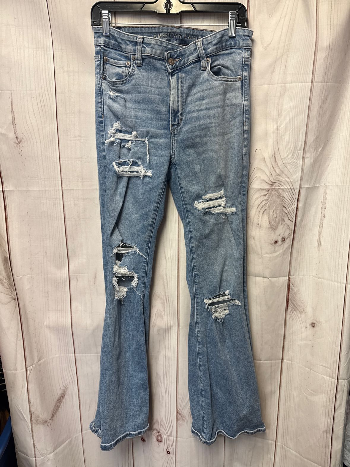 American Eagle Women's Size 30 (9-10) Blue Jeans Super Hi Rise Flare