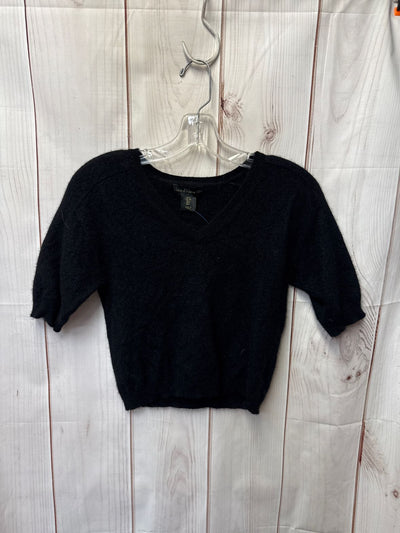 House of Harlow 1960 Women's Size S Black Cashmere Short Sleeve Top