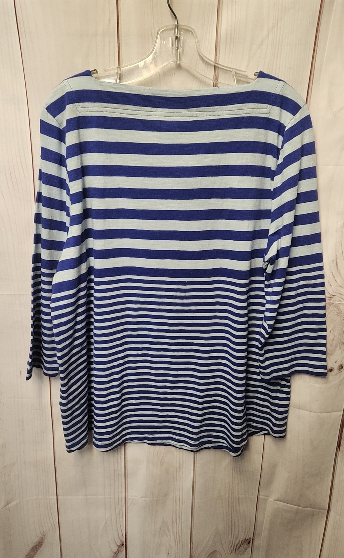 Style & Co Women's Size XL Blue 3/4 Sleeve Top