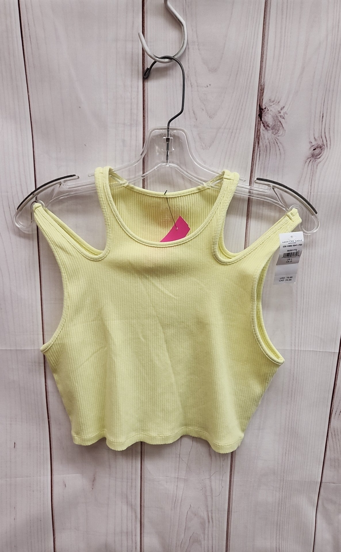 American Eagle Women's Size L Yellow Sleeveless Top NWT